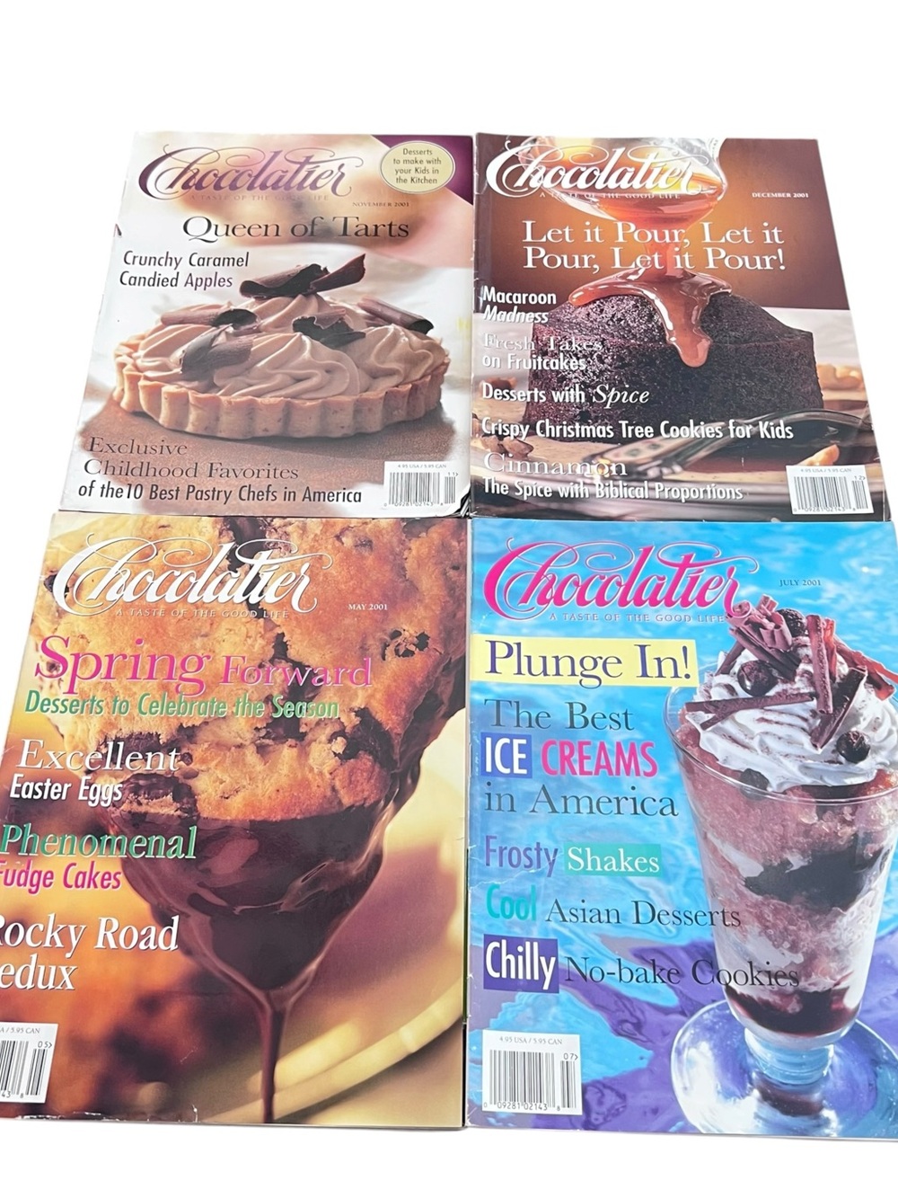 Chocolatier A Taste Of The Good Life Magazine Lot of 4 2001